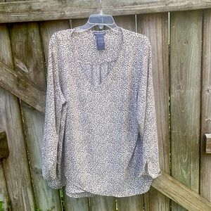 leopard print flowy blouse size XXL